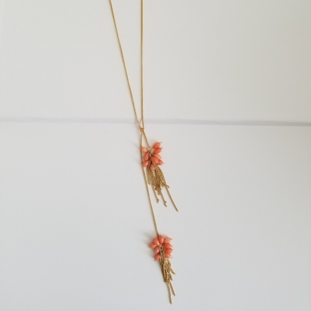 Gold Vermeil Coral Lariat